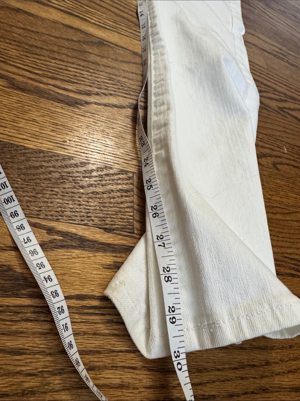 Ralph Lauren White Straight Leg Jeans Size 8 Stretch Denim Classic - Picture 11 of 11